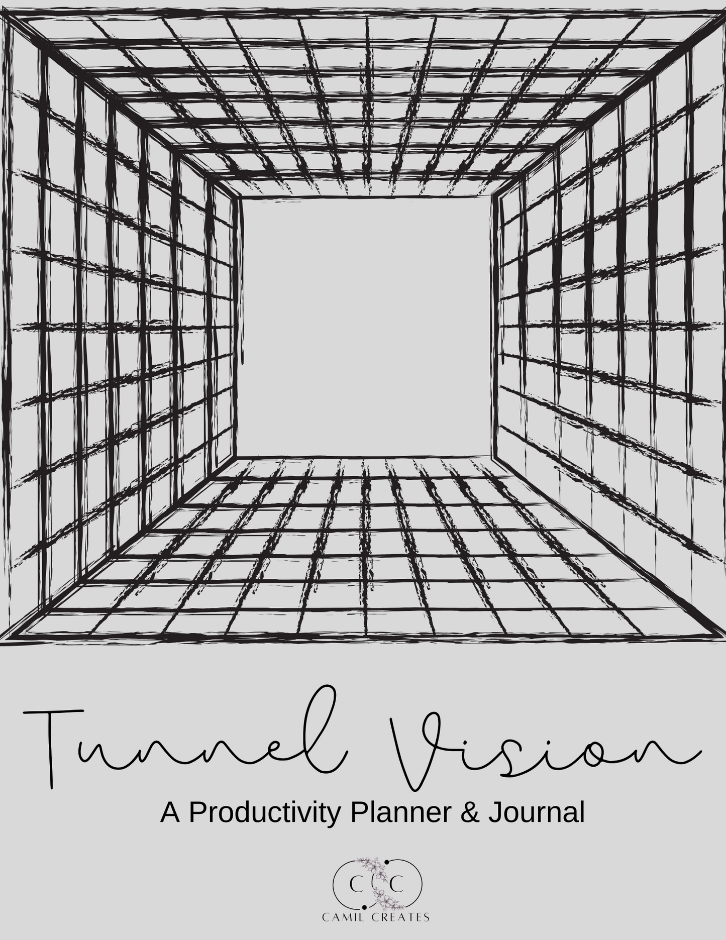 Black/Grey Tunnel Vision: A Productivity Planner & Journal