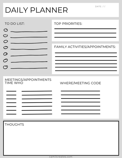 Black/Grey Tunnel Vision: A Productivity Planner & Journal