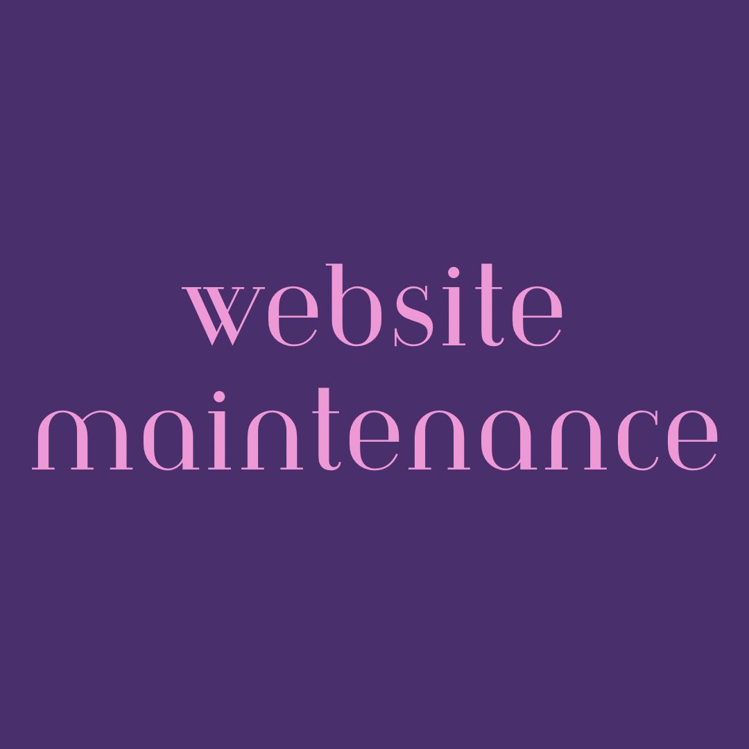 Website Maintenance